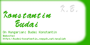 konstantin budai business card